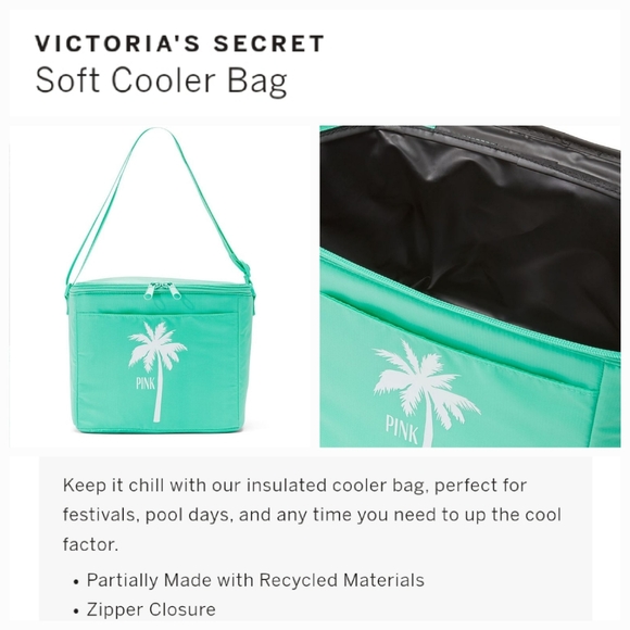 Victoria's secret insulated beach swim soft lunch box cooler tote bag - Picture 1 of 6